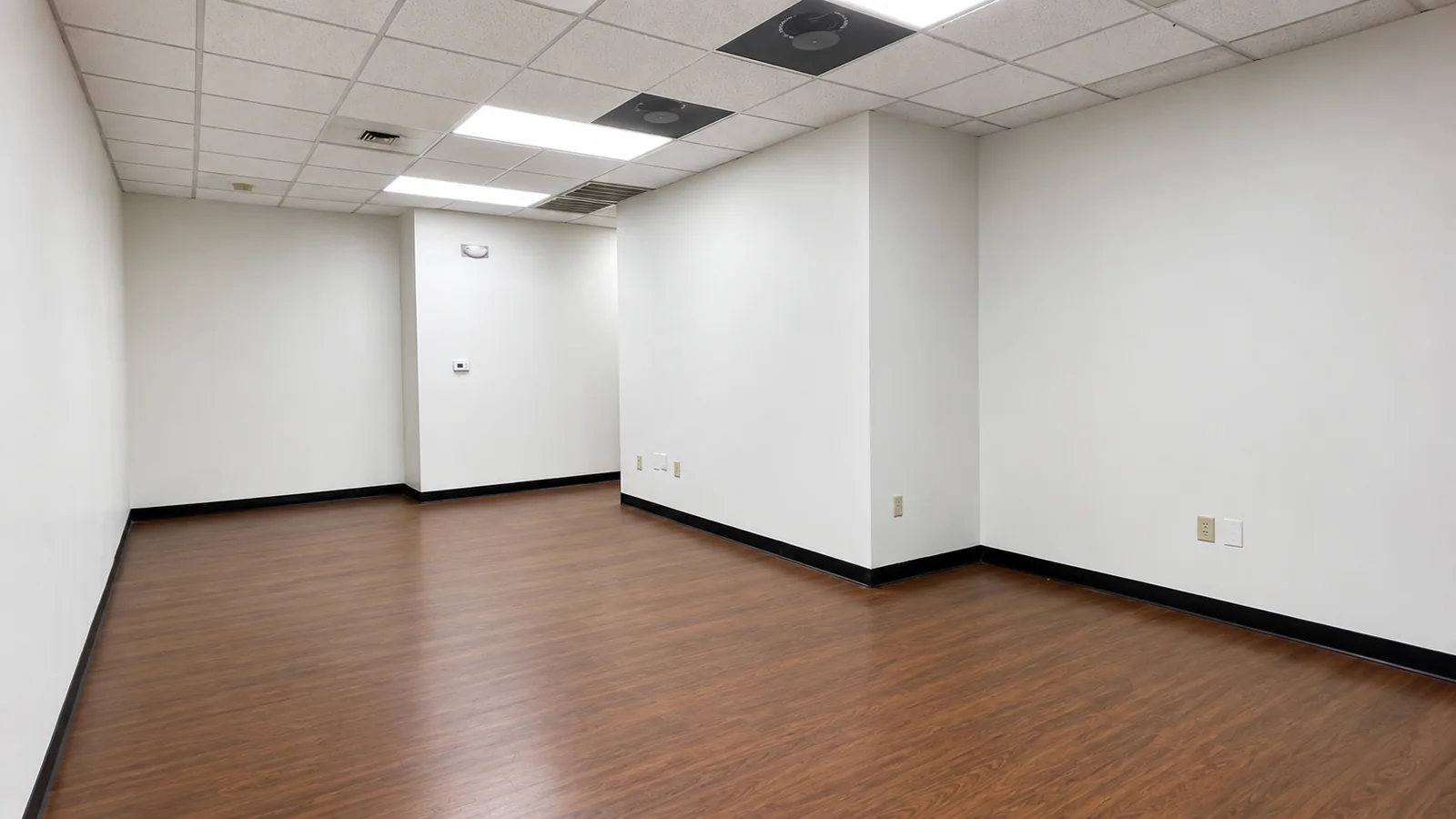 Hallway in Suite 103B connecting private offices